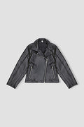 Girl's Leather Biker Jacket