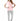 Solid V-Neck T-Shirt For Women - Pink 
