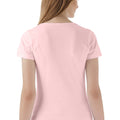 Solid V-Neck T-Shirt For Women - Pink 