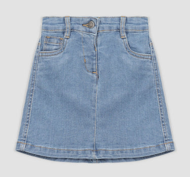 Light Wash Denim Mini Skirt 