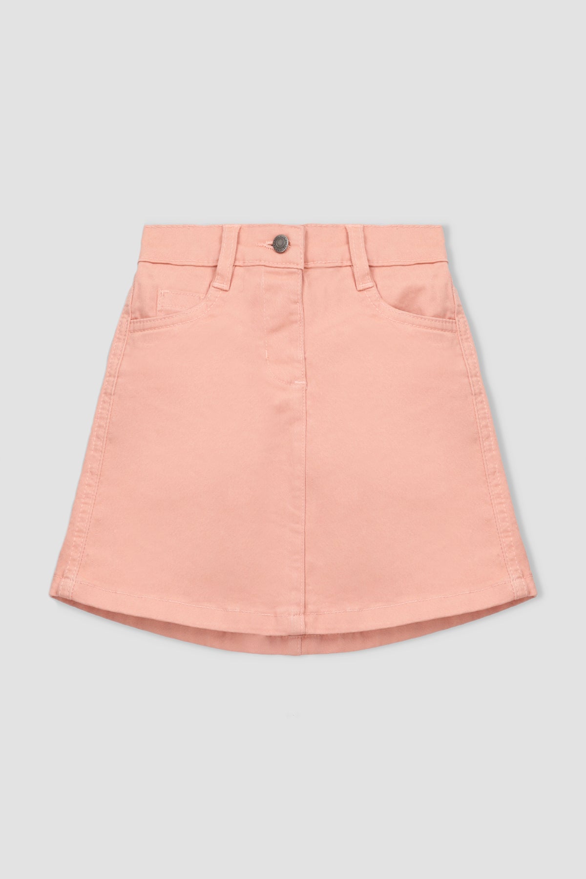 Cotton Denim Mini Skirt