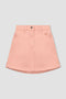 Cotton Denim Mini Skirt