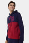 Colorblocked Front Close Hoodie