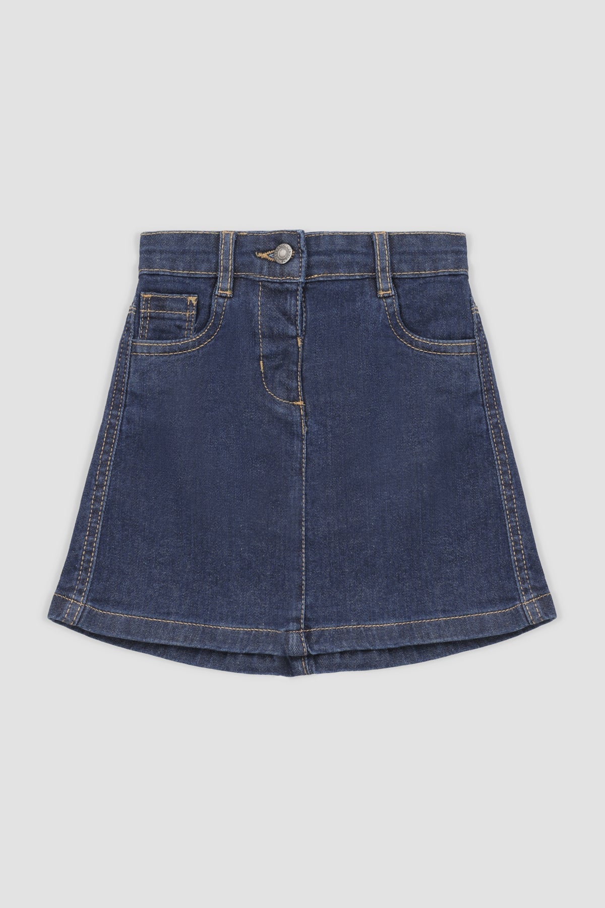 Dark Wash Denim Mini Skirt