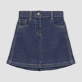 Dark Wash Denim Mini Skirt 