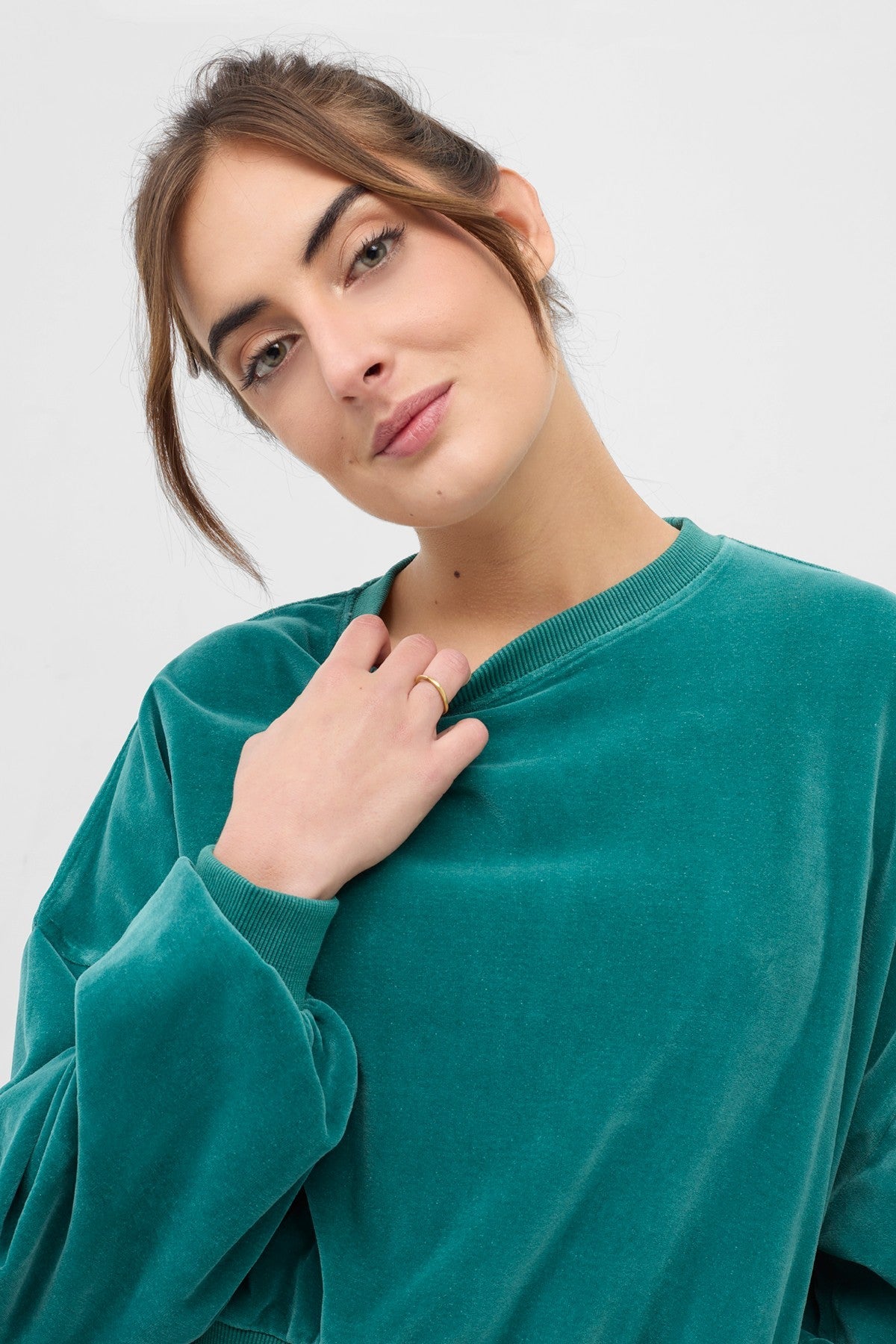 Over Size Drop Shoulder Sweatshirt 