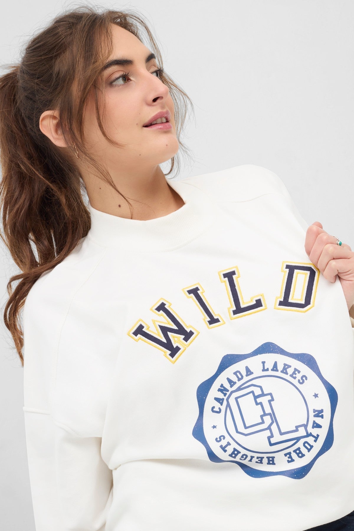 Typography Drop Shoulder Sweatshirt