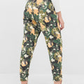 High-Rise Spattered Floral Camo Trouser 