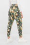 High-Rise Spattered Floral Camo Trouser