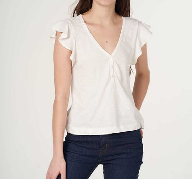 V Neck Henley Top 