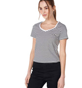 Striped Cut Out Top 