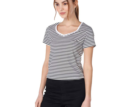 Striped Cut Out Top 