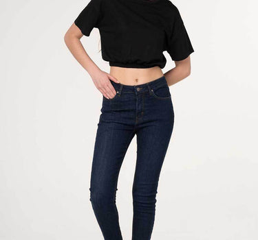 Drop Shoulder Crop Top 