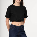 Drop Shoulder Crop Top 