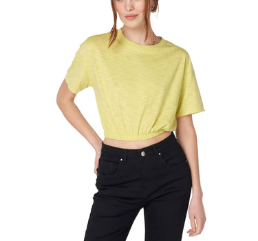 Drop Shoulder Crop Top 