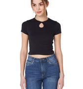 Solid Ribbed Crop Top 