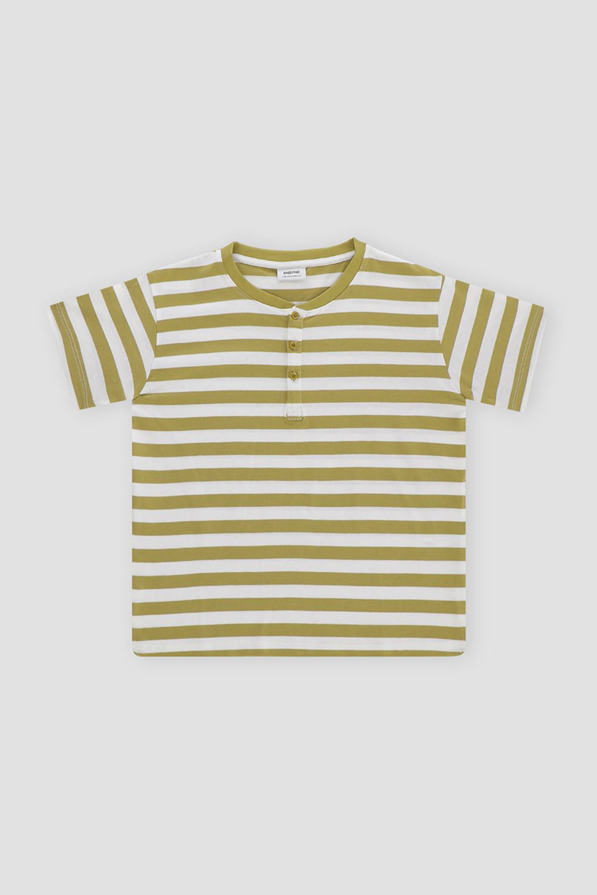 Striped Henley T-Shirt