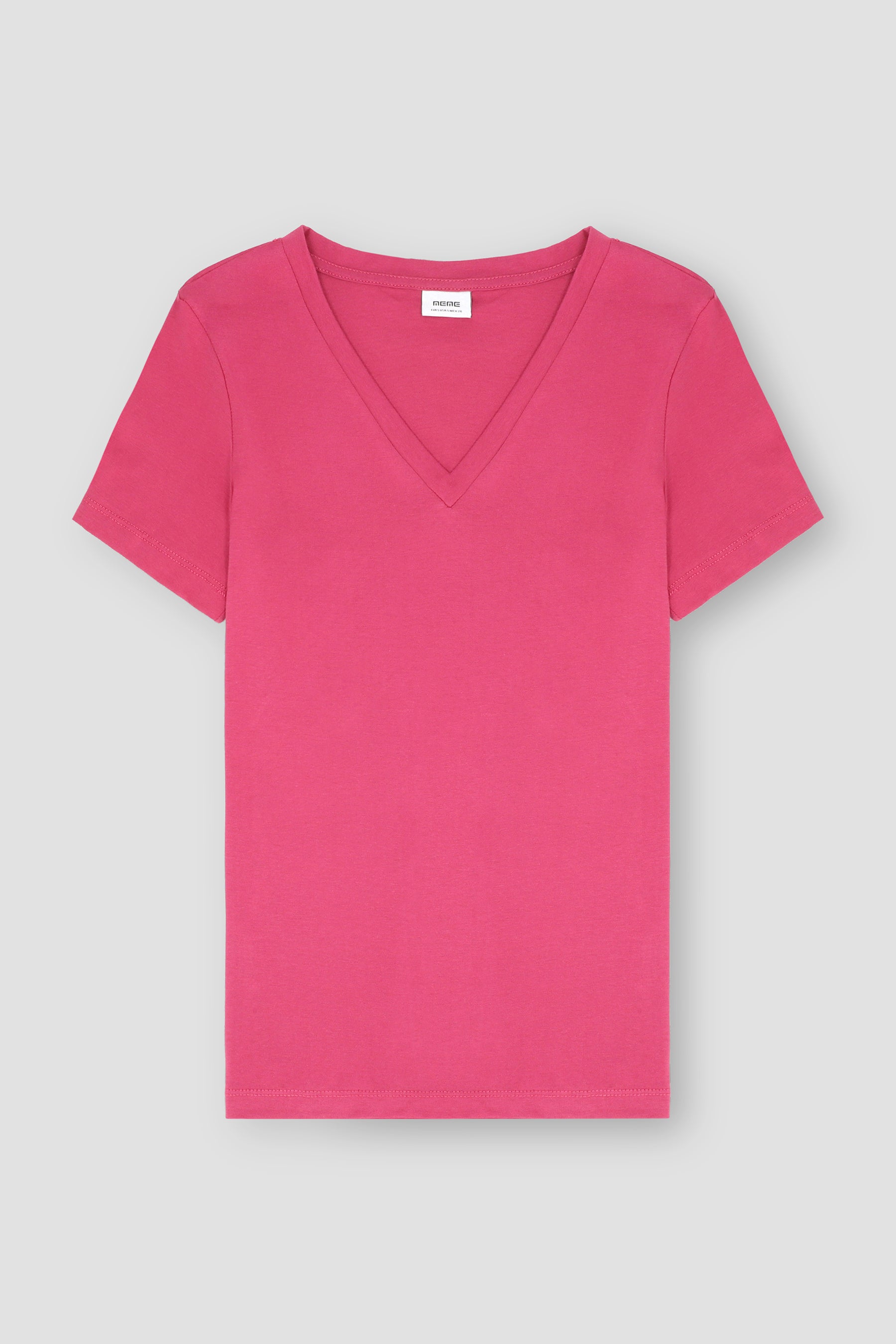 Solid V-Neck T-Shirt