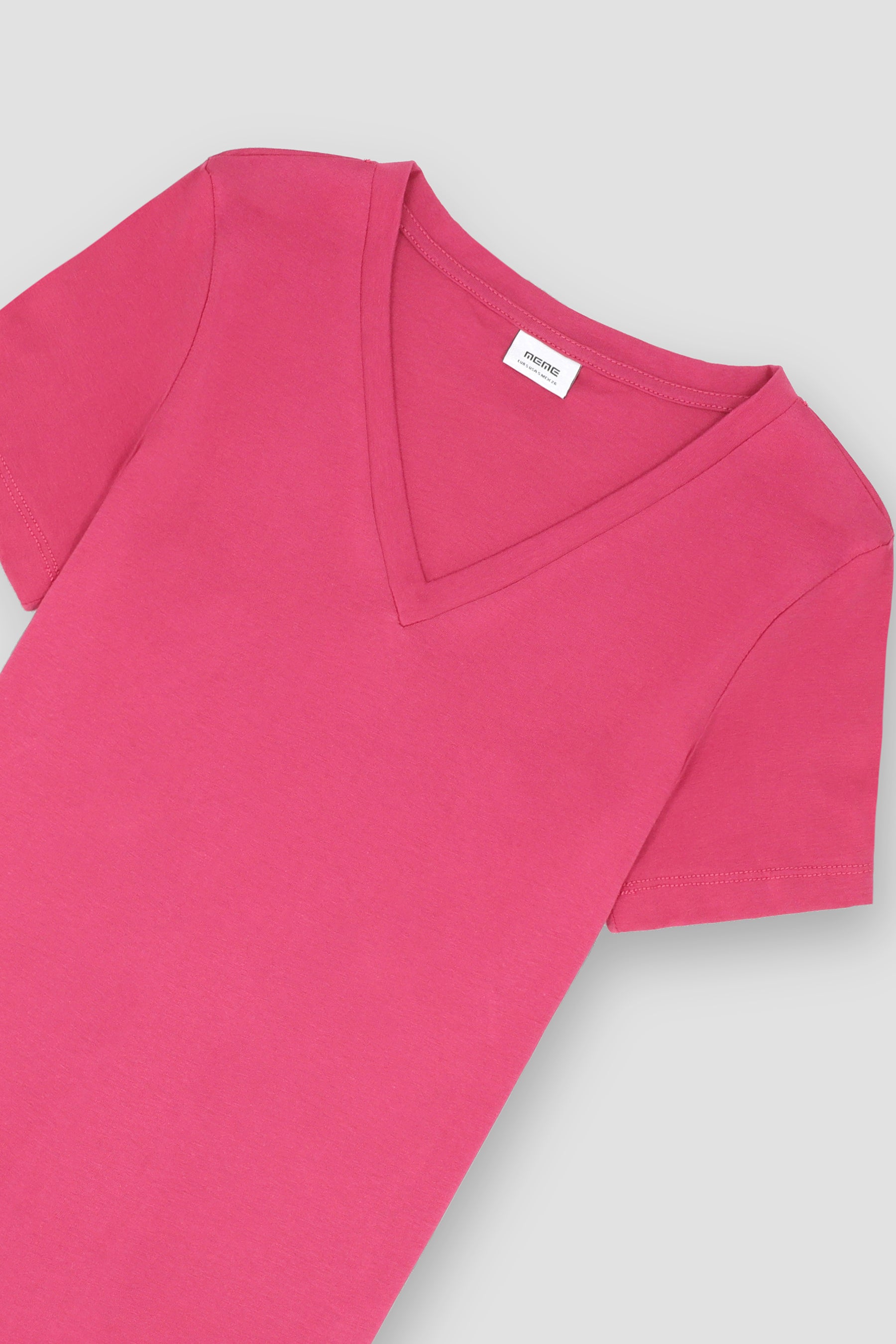 Solid V-Neck T-Shirt