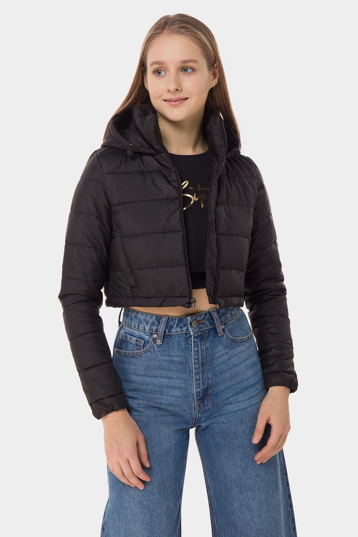 Zip-Up Puffer Jacket