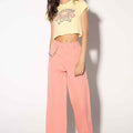 Solid Wide Leg Pants 