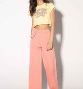 Solid Wide Leg Pants 