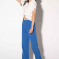 Solid Wide Leg Pants 