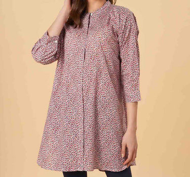 Printed Shirt Dress 