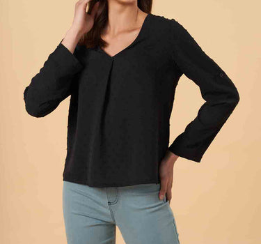 Solid Long Sleeve Top 