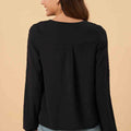 Solid Long Sleeve Top 