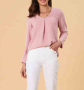 Solid Long Sleeve Top 