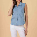 Sleeveless Self Knot Top 