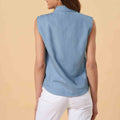 Sleeveless Self Knot Top 