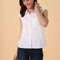 Sleeveless Button Down Shirt 