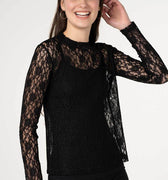 Long Sleeve Lace Top 