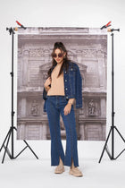 Flared Jeans For Women - Dark Blue - MEME