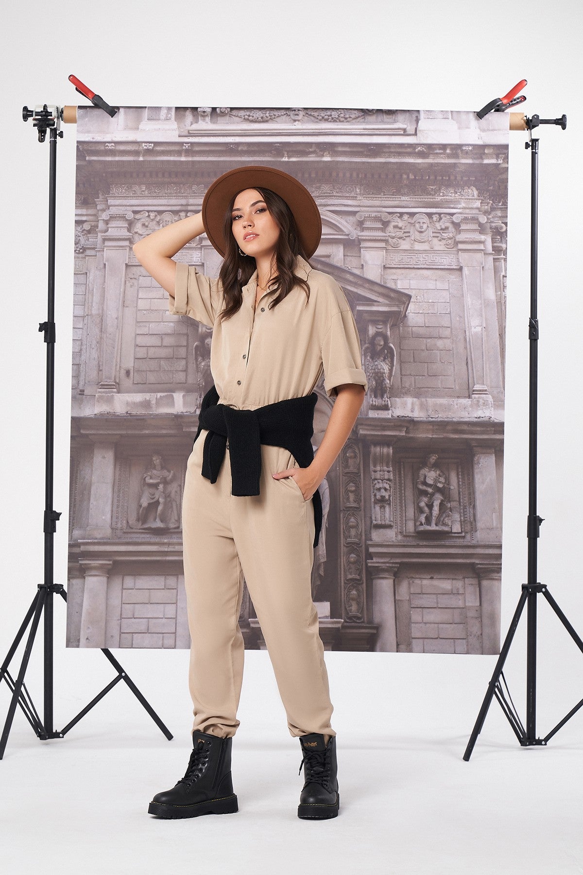 Khaki Jumpsuit 