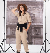 Khaki Jumpsuit 