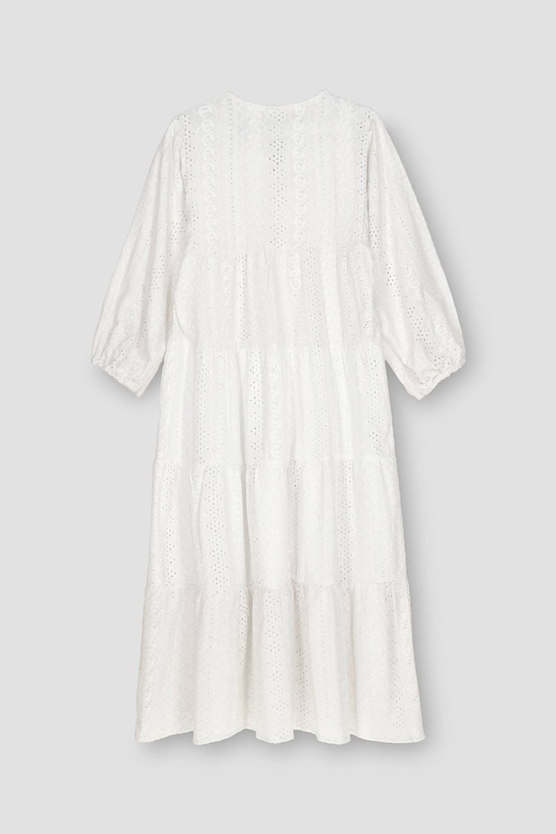 Shifley Tiered Dress White – MEME