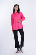 Women's Solid Button Down