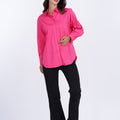 Women's Solid Button Down 