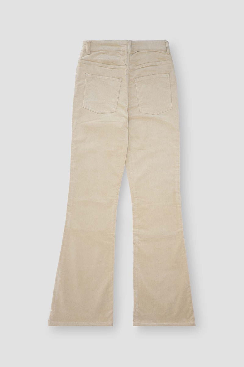 Corduroy Flared Pants Ecru – MEME