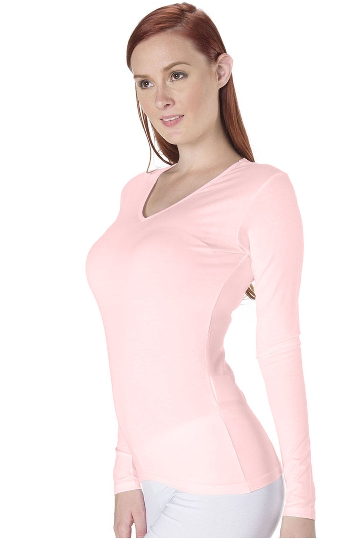 Long Sleeves V Neck T-Shirt 