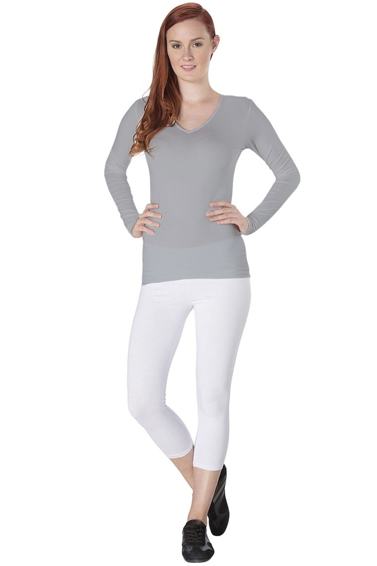 Long Sleeves V Neck T-Shirt 