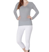 Long Sleeves V Neck T-Shirt 