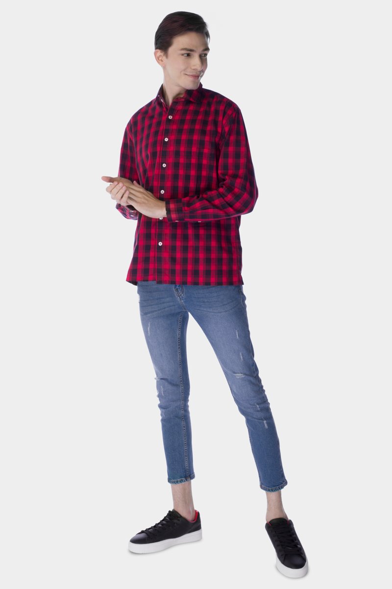 Trendy Casual Check Shirt