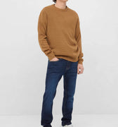 Solid Classical Textured Sweater 