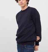 Solid Classical Textured Sweater 