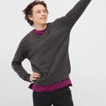 Solid V Neck Ribbed Sweater 