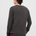Solid V Neck Ribbed Sweater 